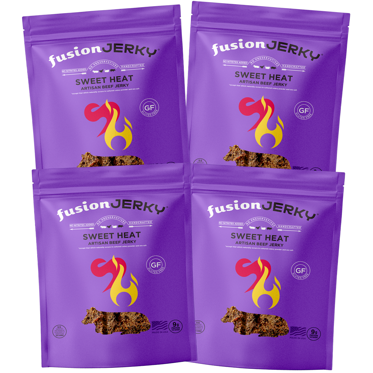 4 pack 2.5 oz Sweet Heat Bag