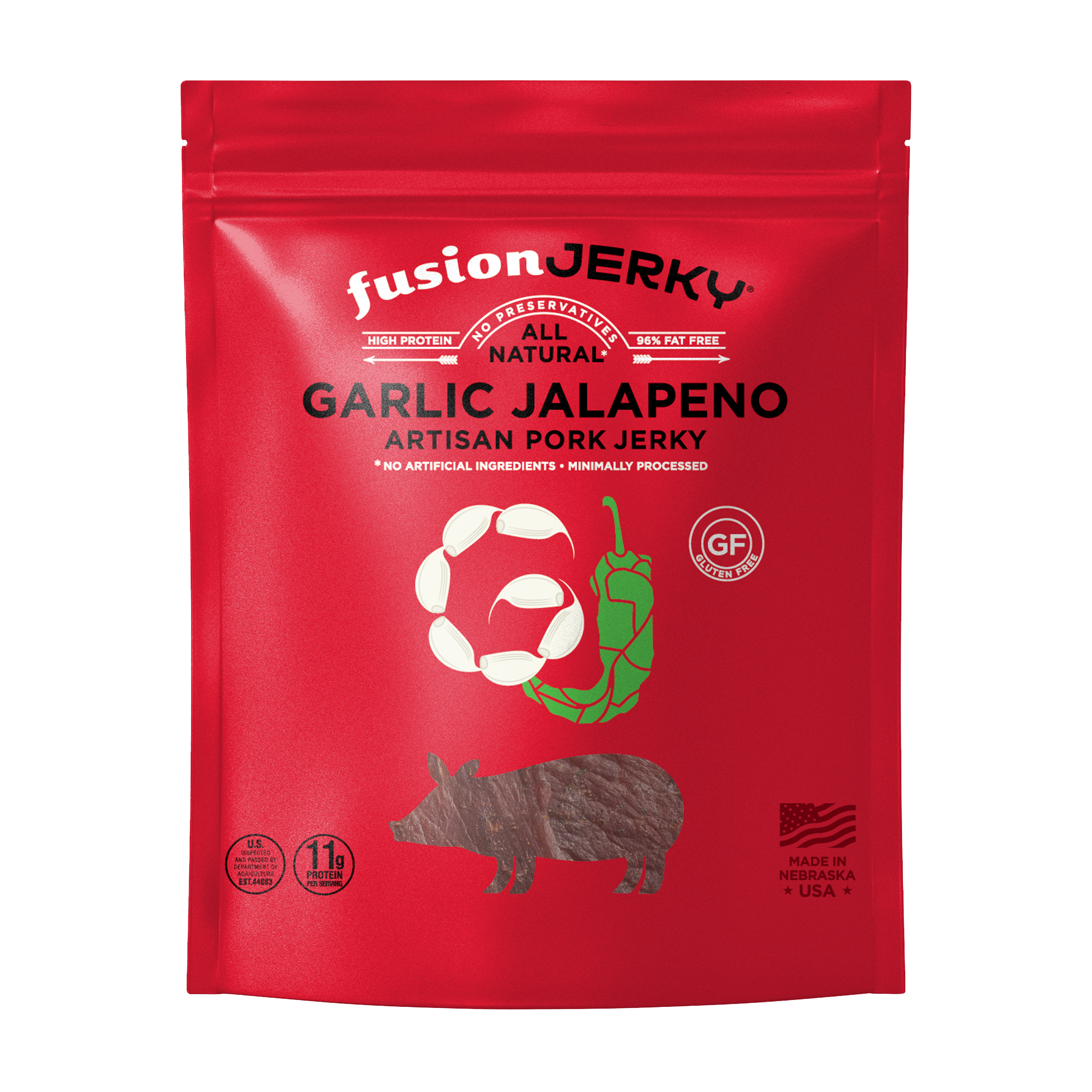 Garlic Jalapeno Pork Jerky - Fusion Jerky