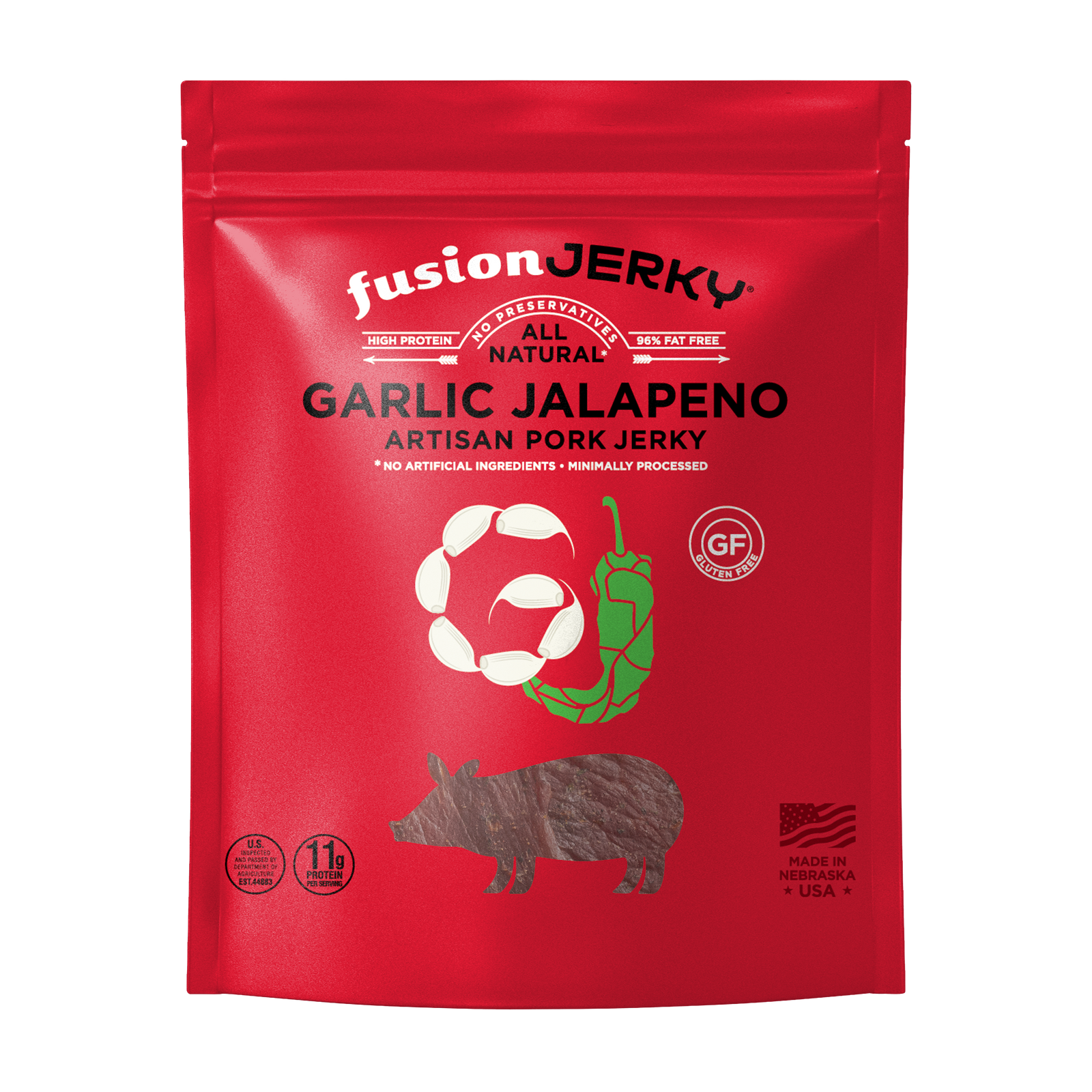 Garlic Jalapeno Pork Jerky - Fusion Jerky